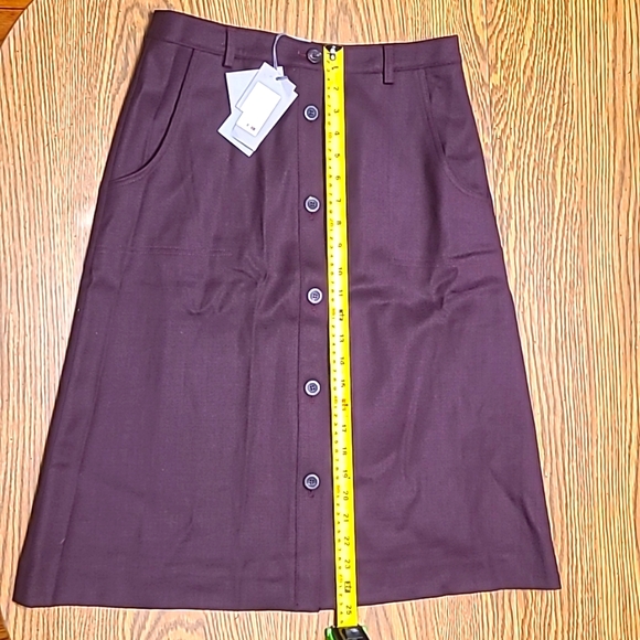 QL2 midi dark purple skirt - Picture 4 of 8